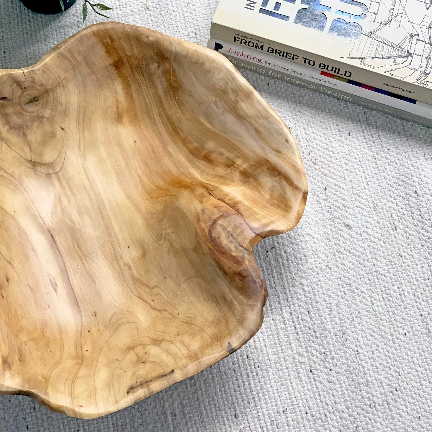 Handmade Natural Root Wooden Bowl Storage Fruit Salad Serving Bowls - Large