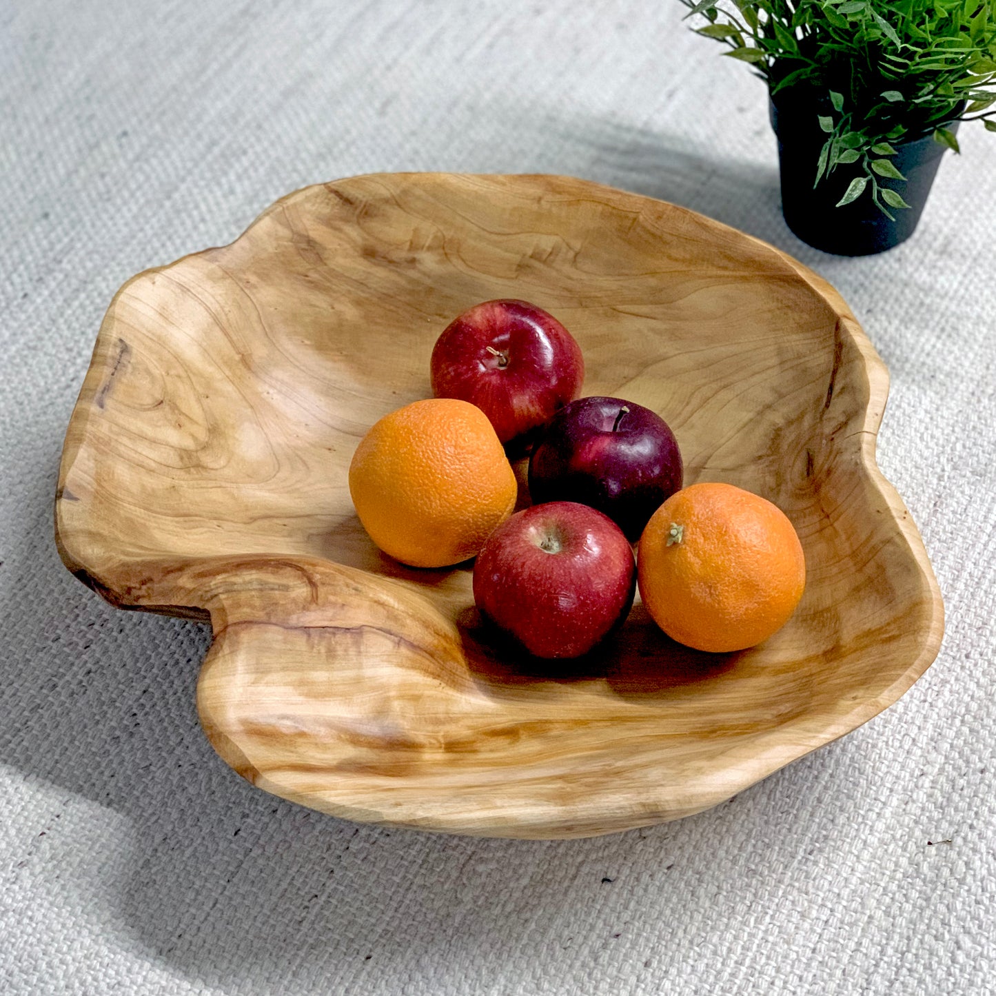 Handmade Natural Root Wooden Bowl Storage Fruit Salad Serving Bowls - Large